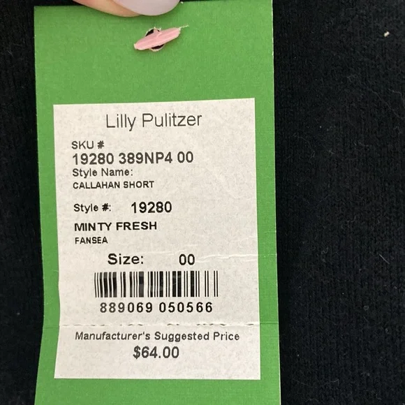 NWT Lilly Pulitzer Callahan Short in Minty Fresh - Picture 4 of 4